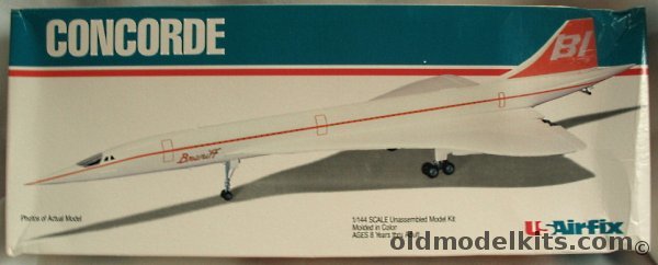 Airfix 1/144 Concorde Supersonic Airliner - Braniff / Air France / British Airways, 60525 plastic model kit